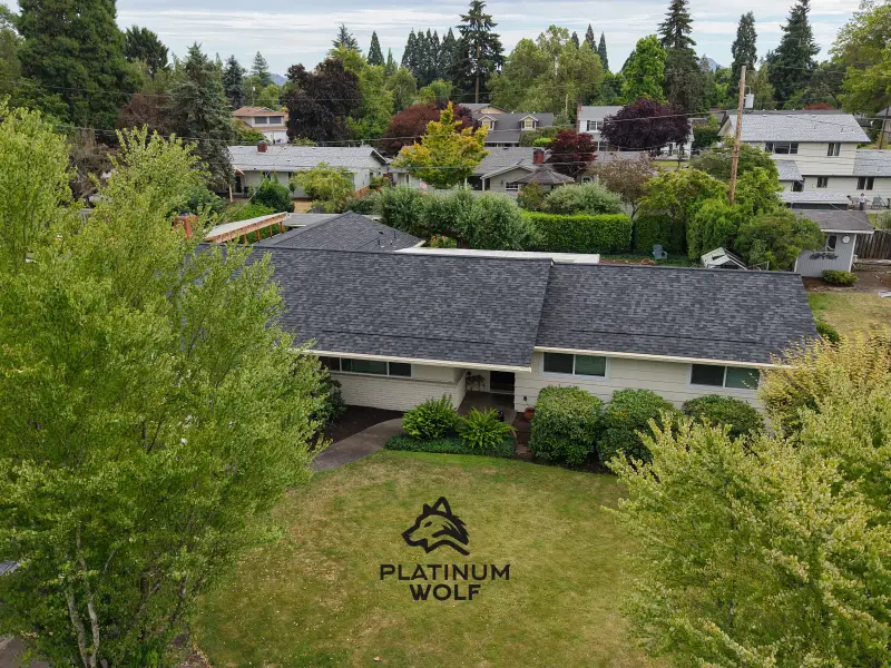 Mid century ranch roof replacement in the Willamette Valley — photo 1