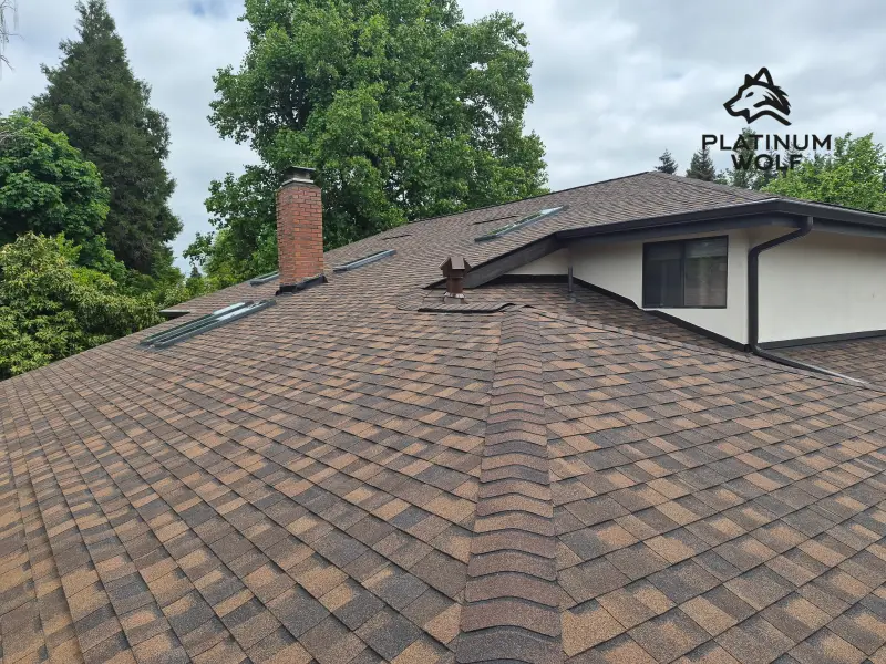 Two story contemporary roofing project in the Willamette Valley — photo 2