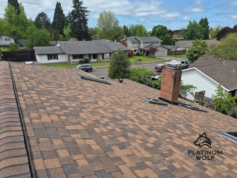 Two story contemporary roofing project in the Willamette Valley — photo 4