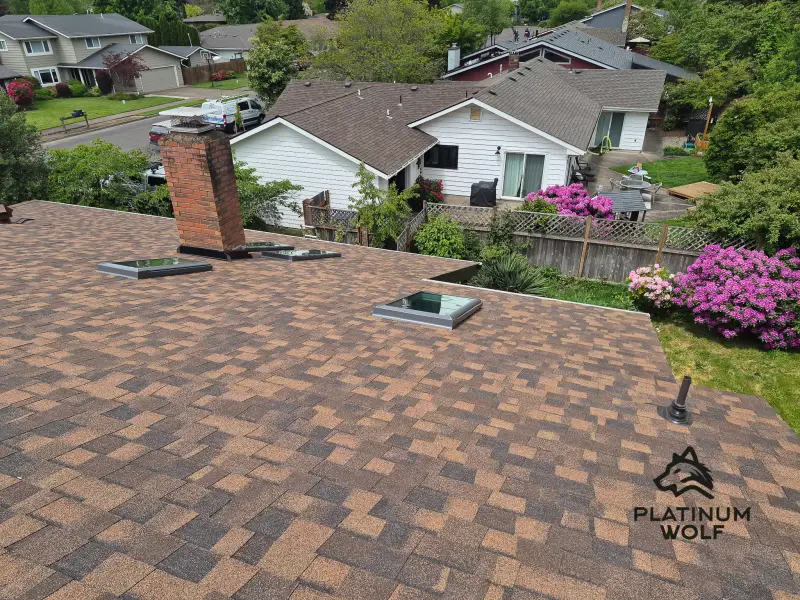 Two story contemporary roofing project in the Willamette Valley — photo 11