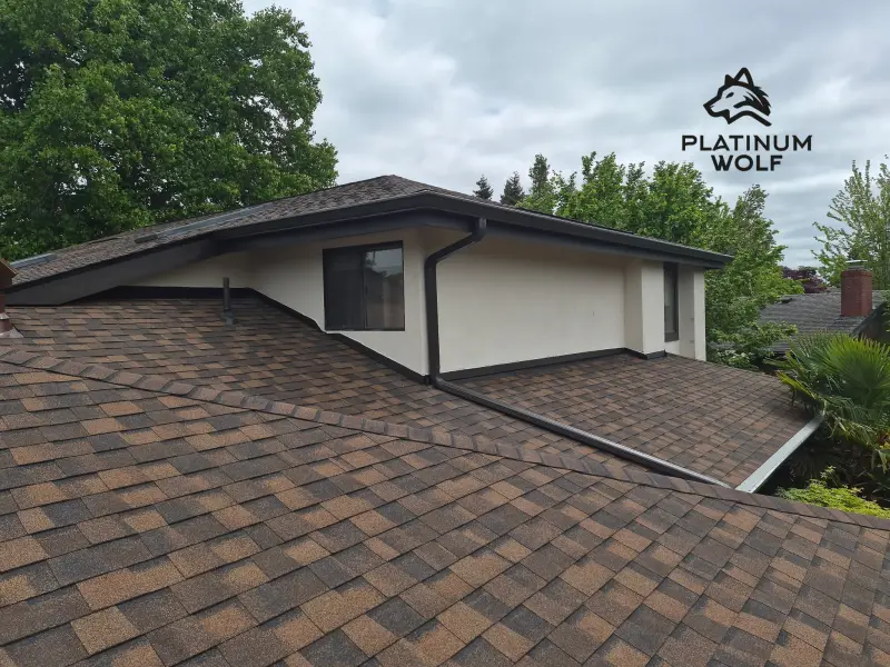 Two story contemporary roofing project in the Willamette Valley — photo 12